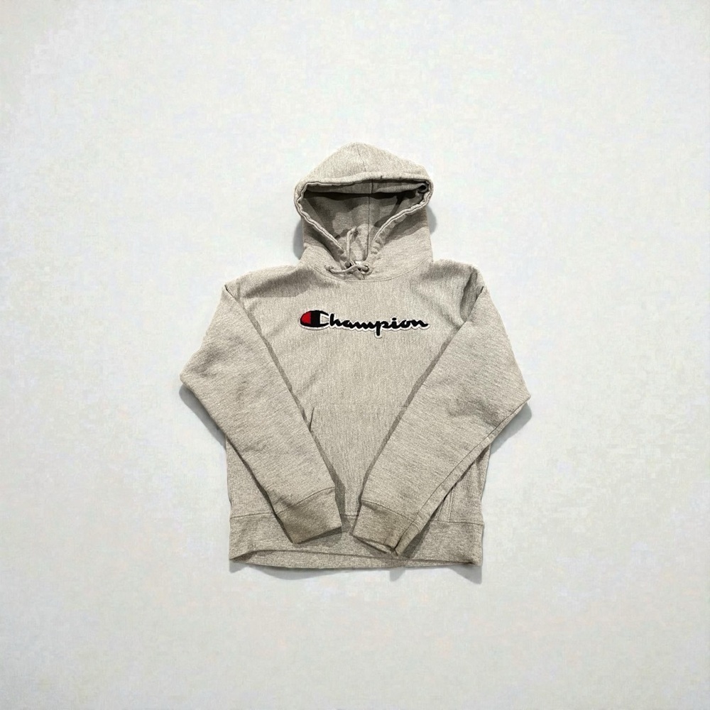 Champion Heather Gray Kids Hoodie